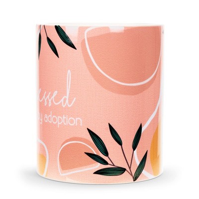 Elanze Designs Blessed by Adoption 11 Ounce White Ceramic Coffee Mug
