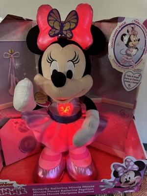 Disney Junior Minnie Mouse Sing and Dance Butterfly Ballerina Lights and  Sounds Plush, Sings Just Like a Butterfly, Kids Toys for Ages 3 up