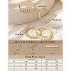 5-10 14K Gold Plated Stackable Rings for Women Non Tarnish - Dainty Cubic Zirconia Wedding Bands Ring - 3 of 4