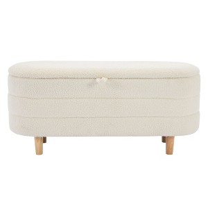 NicBex Storage Ottoman Bench for Bedroom,Elegant Storage Bench with Wood Legs,Ottoman for Living Room, Bedroom,Entryway - 1 of 4
