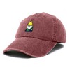 Dalix Gnome Embroidered Cotton Baseball Cap Adjustable Dad Hat Mens - 4 of 4
