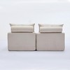 Anybear Modular Sofa, Neck Pillow-Back Lounge Sofa Chair, At will DIY, Soft Chenille Fabric, 2 Seats - 2 of 4