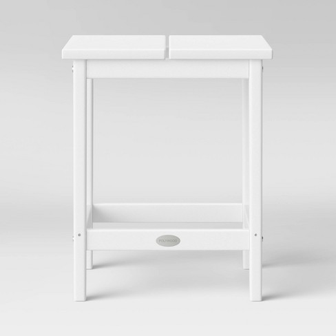 Moore Polywood Patio Side Table White, Polywood Console Table