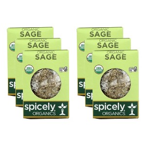 Spicely Organics - Organic Sage - Rubbed - Case of 6/.1 oz - 1 of 4