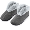 Collections Etc Cozy Faux Fur Trimmed Slippers - 4 of 4