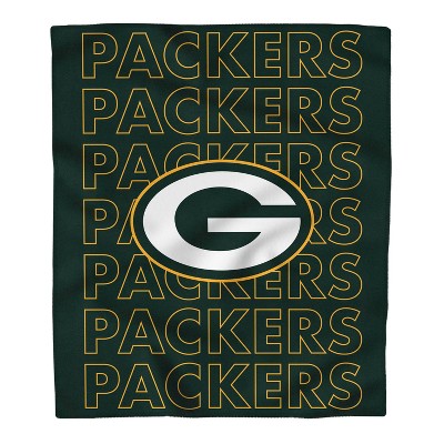 NFL Green Bay Packers Echo Team Wordmark Plush Blanket