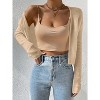 Cardigan Sweaters Open Front Long Sleeve Cardigans Lightweight Fall Bolero Shrugs - 2 of 3