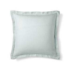 Gray Lightweight Linen Pillow Sham (Euro) - Fieldcrest