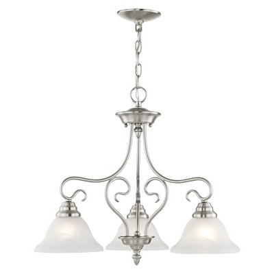 Livex Lighting Coronado 3 - Light Chandelier in  Brushed Nickel