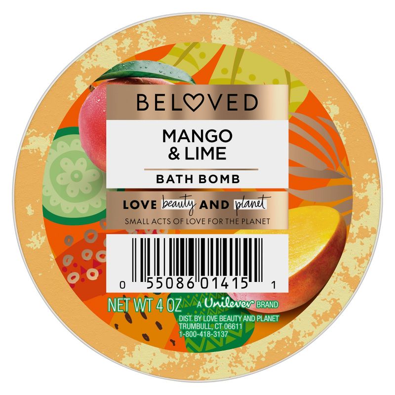 Beloved Mango &#38; Lime Bath Bomb - 4oz, 3 of 8