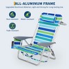 Backpack Beach Chair for Adults, Lightweight Portable Lay Flat Folding Beach Chair - 4 of 4