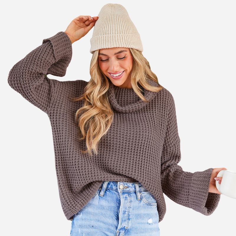 Women's Chunky Knit Turtleneck Sweater - Cupshe, 1 of 9