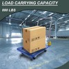 Skran Foldable Platform Push Hand Truck Cart, 440 lbs. Weight Capacity, 2 Swivel Brake Wheels - 4 of 4