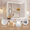 NicBex 35" x 28" Wall Mounted Bathroom Storage Cabinet,Medicine Cabinet with Mirror,Mirrored Bathroom Wall Cabinet with 6 Open Shelves - 4 of 4