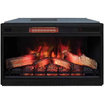 Classic 32-Inch White Electric Fireplace with Mantel