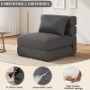 Convertible Folding Sofa Bed Chair with Pillow, Memory Foam Sleeper Couch, No Assembly Needed - 4 of 4