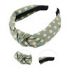 Unique Bargains Women's Elegant Twill Dot Knotted Hairband 6.69"x5.12" 1 Pc - 3 of 3