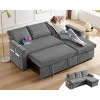 Vipbear 81" Sleeper Sofa Bed with Pull Out Bed, L Shaped Couch Sectional Sleeper Sofa - 2 of 4
