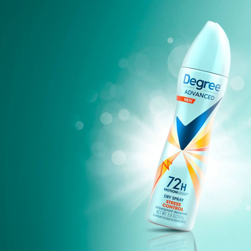 Degree Advanced Motionsense Stress Control 72-Hour Antiperspirant &#38; Deodorant Dry Spray - 3.8oz, 5 of 9