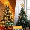 Aoibox Christmas Tree Star Topper 10 Inch Gold with 40 LED Lights Remote Control 8 Modes USB Powered for Holiday Indoor Home Decor 1 Piece - 4 of 4