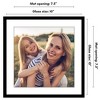 Americanflat Picture Frame with Mat - Modern Design, Shatter-Resistant Glass, Dual Sawtooth Hangers, Ideal for Home and Office Decor - 2 of 4