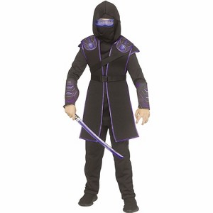 Fun World Kids' Cyber Ninja Halloween Costume Full Body Apparel - Blue  8-10 - 1 of 1