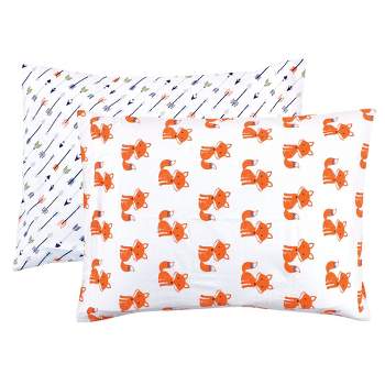 Hudson Baby Infant Boy Cotton Toddler Pillow Case, Foxes, One Size