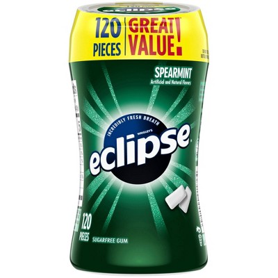 Eclipse Spearmint Gum Sugar Free Chewing Gum Bulk - 120ct