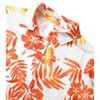 Nlife Women Pineapple Printed Lapel Collar Half Sleeves Buttons Down Blouse Shirt - 4 of 4