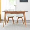 NicBex Modern Extendable Rectangle Dining Table for 4 Seaters,Kitchen Table with Brown/White Tabletop for Kitchen,Oak/White - 4 of 4