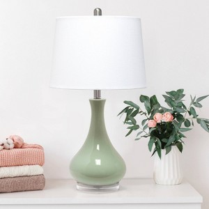 Droplet Table Lamp with Fabric Shade - Lalia Home - 1 of 4