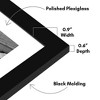 Americanflat 11x14 Picture Frame  - Set of 5 - Use as 8x11 Frame with Mat or Display 11x14 Photo Without Mat - Picture Frames for Wall Display - Black - 3 of 4