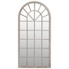 Aghana Digitals Gothic Arch Indoor Mirror, 35.4x17.7in Beige Metal Iron Frame, Antique Finish, - 2 of 4