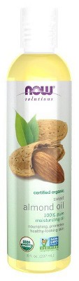 Solutions, Organic Sweet Almond Oil by Now Foods  -  8 oz Oil