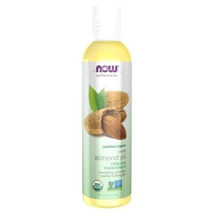 Solutions, Organic Sweet Almond Oil by Now Foods  -  8 oz Oil - 1 of 3