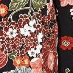 black floral print