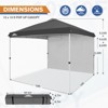 EAGLE PEAK Pop Up Canopy Tent with 1 Sidewall, Easy Setup Event Tent - 2 of 4