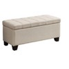 NicBex Modern 35" Storage Bench Rectangular Accent Stools with Linen Fabric for Bedroom and Entryway - image 2 of 4