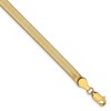 Ladies 14k Gold Imperial Herringbone Chain Bracelet - 2 of 3