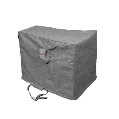 Shield Platinum Wedge Accent 3-Layer Polyester Outdoor Table Cover - 16/22x31.5x24.5" Grey Melange