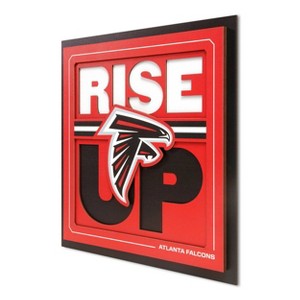 NFL Atlanta Falcons Slogan Series Wall Art: MDF Vertical Decorative Garland - 1 of 4