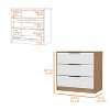 Lyngins Modern 3-Drawer Dresser,Chest of Drawers,Storage Furniture for Bedroom,Living Room - 3 of 4