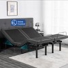 Vipbear Updated Adjustable Bed Base with 12" Gel Memory Foam Mattress, Massage, Wireless Remote Smart Bed - 2 of 4