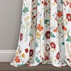 Set of 2 Clarissa Floral Light Filtering Window Curtain Panels - Lush Décor - 4 of 4