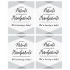 Big Dot of Happiness Parents to Grandparents - Pregnancy Announcement Gift for Women and Men - Wine Bottle Label Stickers - Set of 4 - 3 of 4