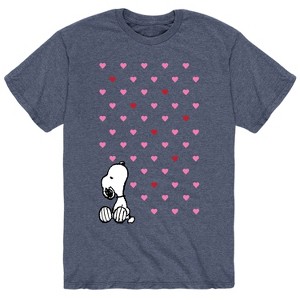 Men's - Peanuts - Snoopy Hearts Short Sleeve Graphic T-Shirt - 1 of 4
