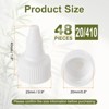 Unique Bargains Liquid Dispensing PP Squeeze Bottle Twist Top Caps 48 Pcs - 2 of 4