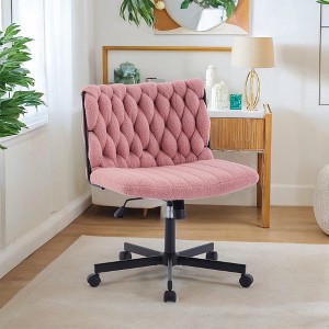 Space-Saving 360° Swivel Home Office & Makeup Chair - Ergonomic Task Chair for Most Desks - 1 of 4