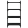 vidaXL Bookcase 4-Tier Black 23.6 in.x11.8 in.x47.2 in. Engineered Wood - 4 of 4