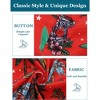 Men's Christmas Hawaiian Shirts Button Down Ugly X-Mas Christmas Vacation Long Sleeve Shirts - 4 of 4